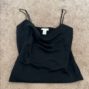 H&M black Cowl Neck Camisole // size XS